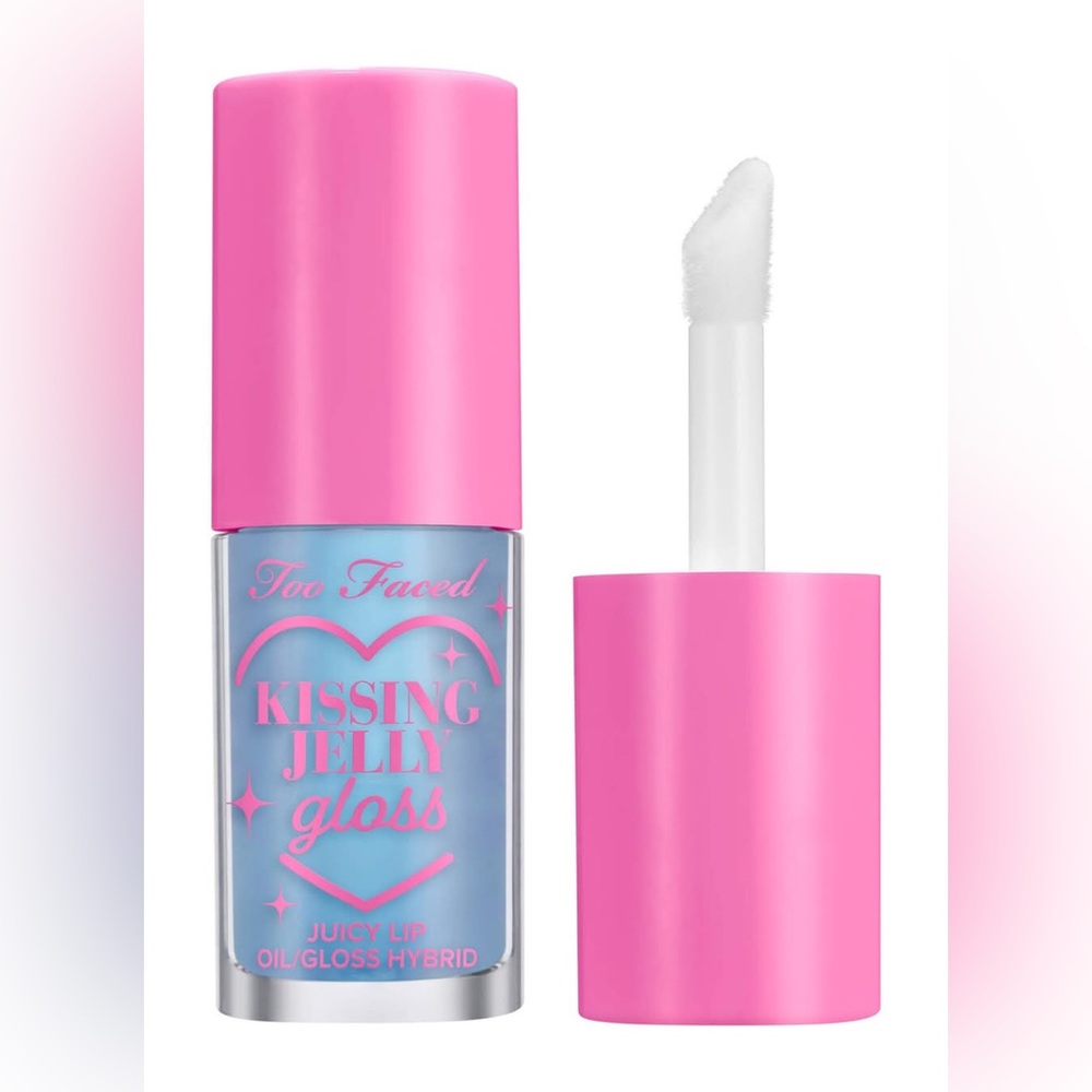 Too Faced Kissing Jelly Lip Oil - Blue Snow Cone
